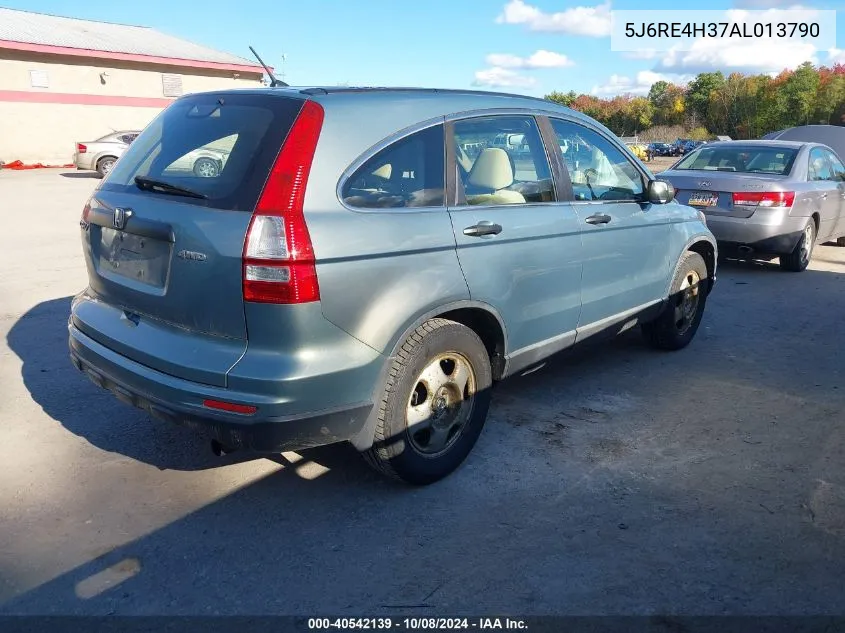 2010 Honda Cr-V Lx VIN: 5J6RE4H37AL013790 Lot: 40542139