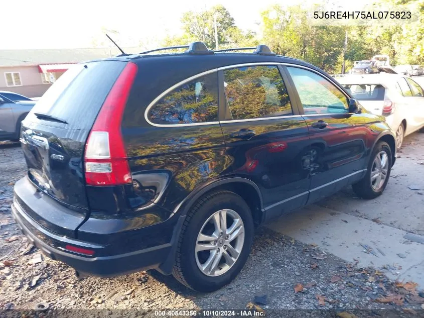 2010 Honda Cr-V Ex-L VIN: 5J6RE4H75AL075823 Lot: 40543356