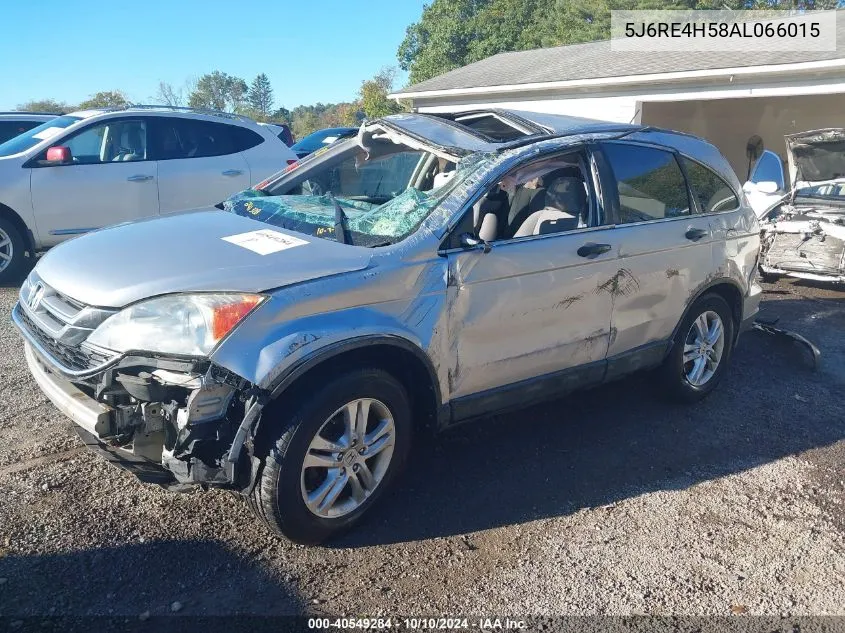 2010 Honda Cr-V Ex VIN: 5J6RE4H58AL066015 Lot: 40549284