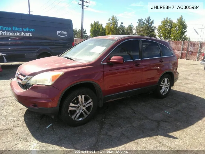 JHLRE3H71AC005934 2010 Honda Cr-V Ex-L