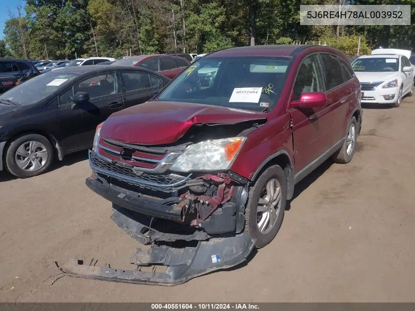 5J6RE4H78AL003952 2010 Honda Cr-V Ex-L