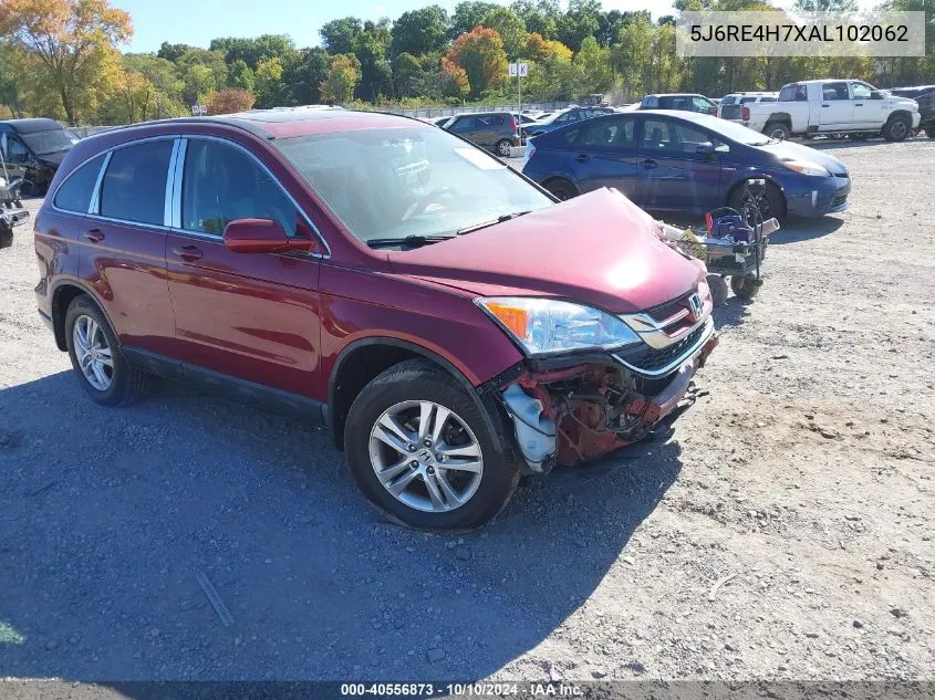 2010 Honda Cr-V Ex-L VIN: 5J6RE4H7XAL102062 Lot: 40556873