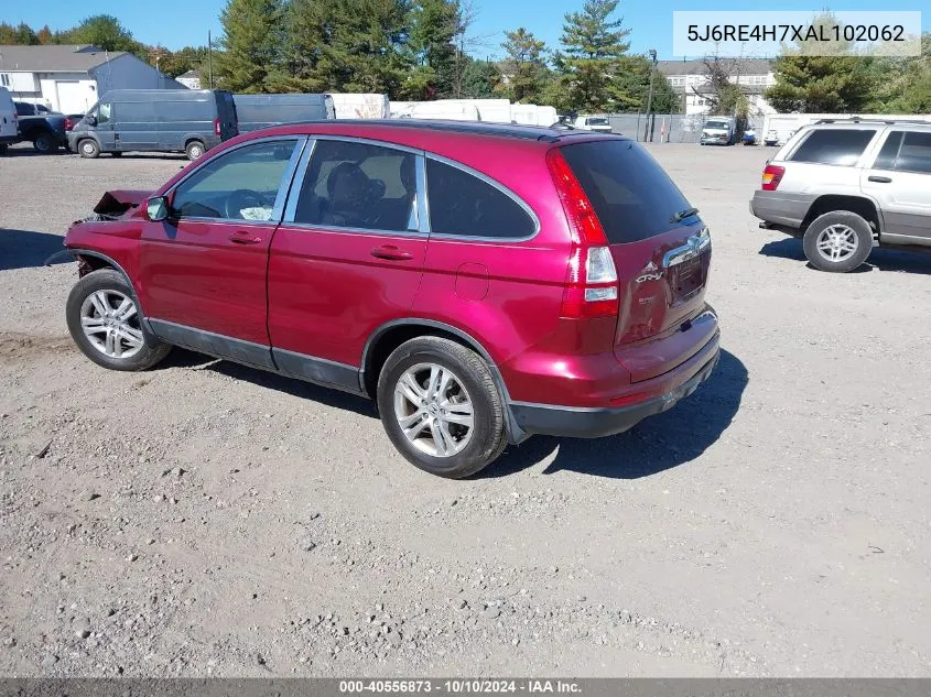 2010 Honda Cr-V Ex-L VIN: 5J6RE4H7XAL102062 Lot: 40556873