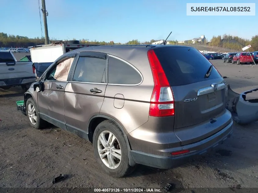 2010 Honda Cr-V Ex VIN: 5J6RE4H57AL085252 Lot: 40573126