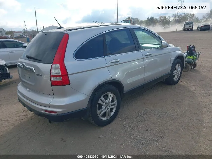 2010 Honda Cr-V Ex-L VIN: 5J6RE4H7XAL065062 Lot: 40583080