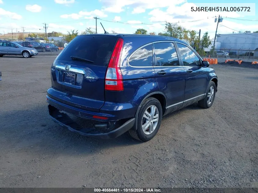 5J6RE4H51AL006772 2010 Honda Cr-V Ex