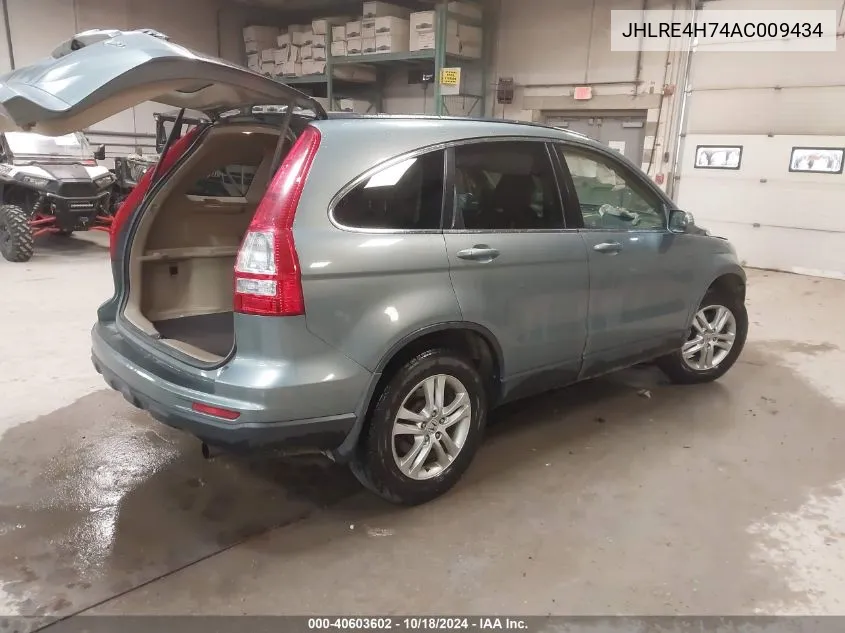 JHLRE4H74AC009434 2010 Honda Cr-V Ex-L