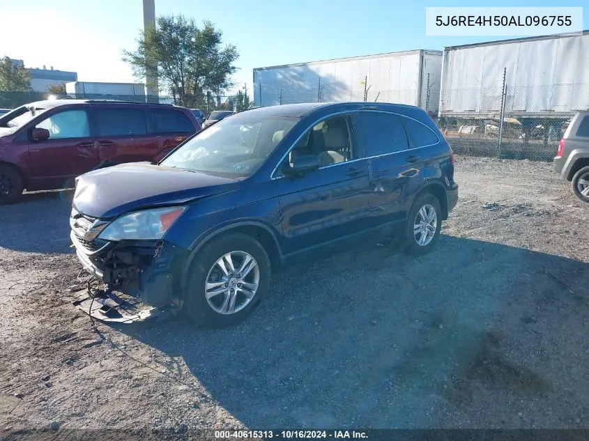 2010 Honda Cr-V Ex VIN: 5J6RE4H50AL096755 Lot: 40615313