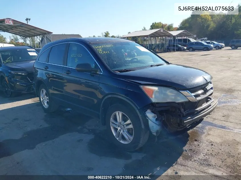 2010 Honda Cr-V Ex VIN: 5J6RE4H52AL075633 Lot: 40622210