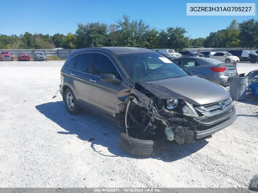 2010 Honda Cr-V Lx VIN: 3CZRE3H31AG705227 Lot: 40626571