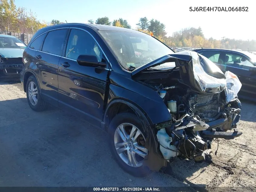 2010 Honda Cr-V Ex-L VIN: 5J6RE4H70AL066852 Lot: 40627273