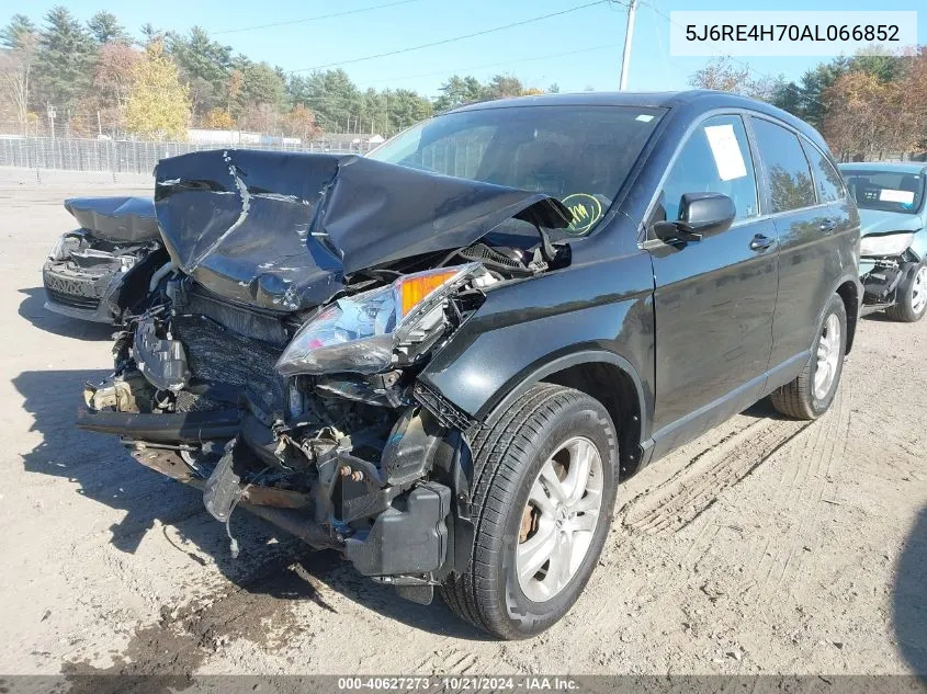 2010 Honda Cr-V Ex-L VIN: 5J6RE4H70AL066852 Lot: 40627273