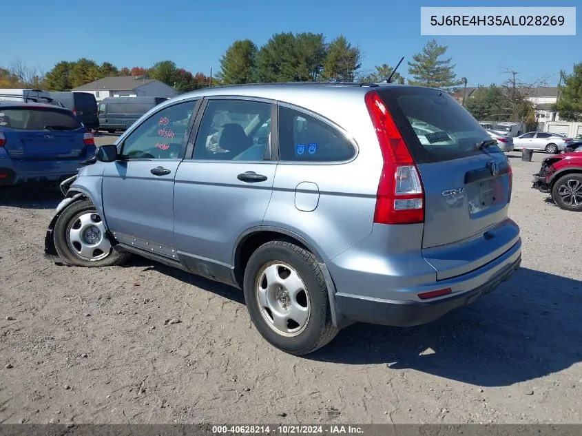 2010 Honda Cr-V Lx VIN: 5J6RE4H35AL028269 Lot: 40628214