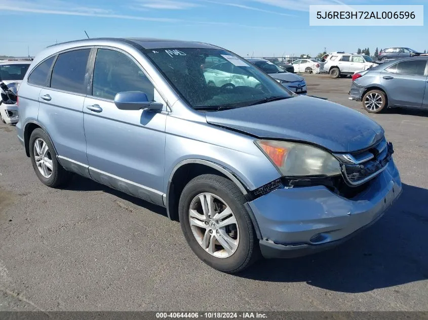 5J6RE3H72AL006596 2010 Honda Cr-V Ex-L