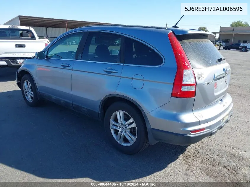 5J6RE3H72AL006596 2010 Honda Cr-V Ex-L