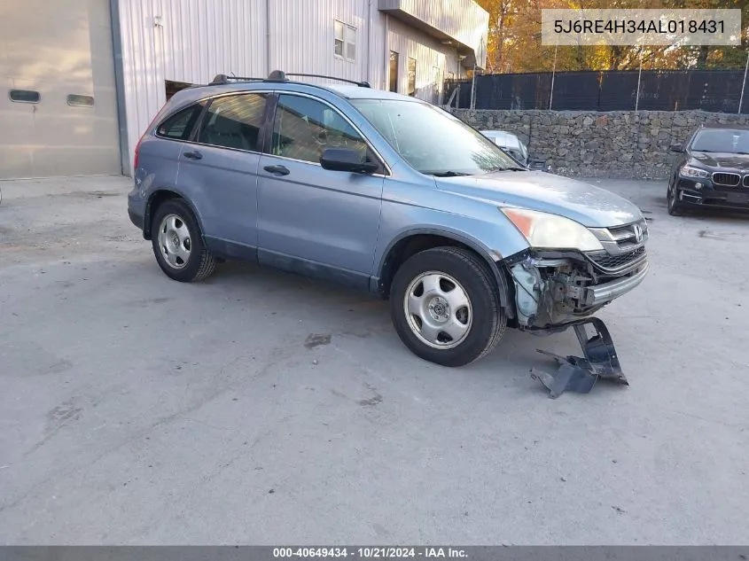 5J6RE4H34AL018431 2010 Honda Cr-V Lx