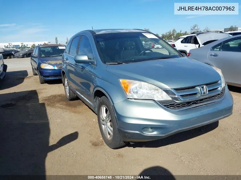 JHLRE4H78AC007962 2010 Honda Cr-V Exl