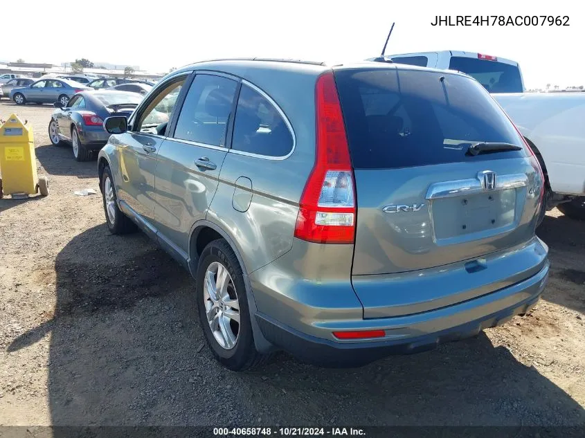 JHLRE4H78AC007962 2010 Honda Cr-V Exl