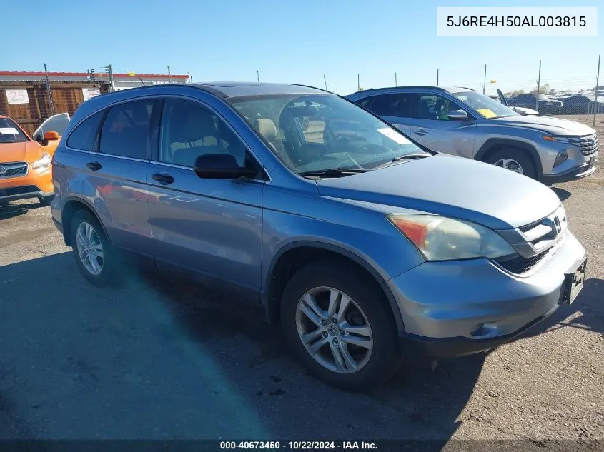 2010 Honda Cr-V Ex VIN: 5J6RE4H50AL003815 Lot: 40673450