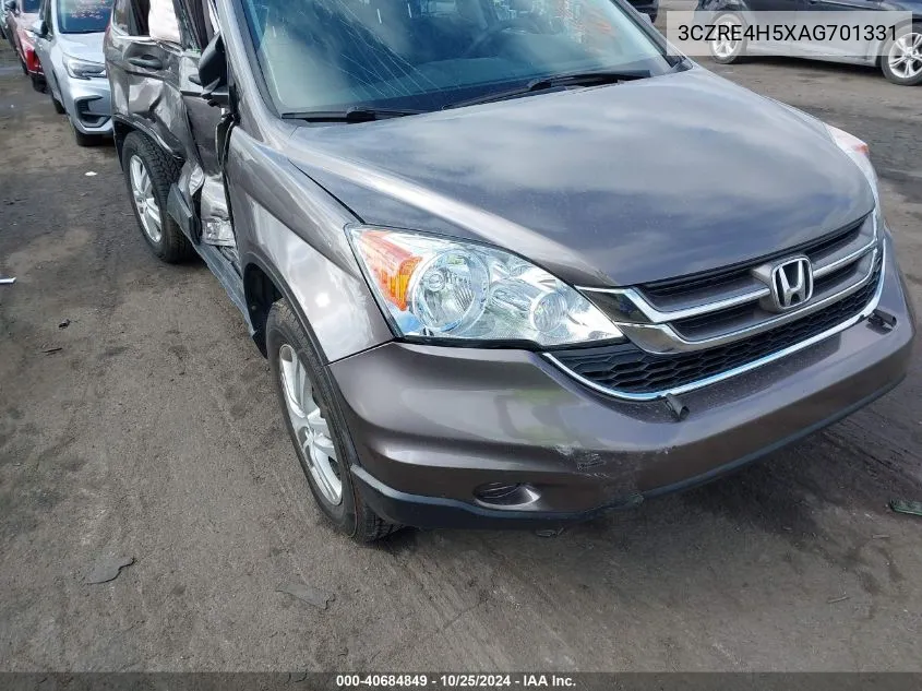 2010 Honda Cr-V Ex VIN: 3CZRE4H5XAG701331 Lot: 40684849