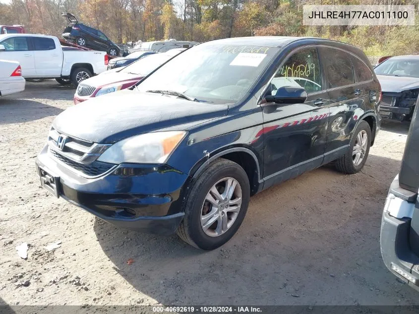 2010 Honda Cr-V Ex-L VIN: JHLRE4H77AC011100 Lot: 40692619