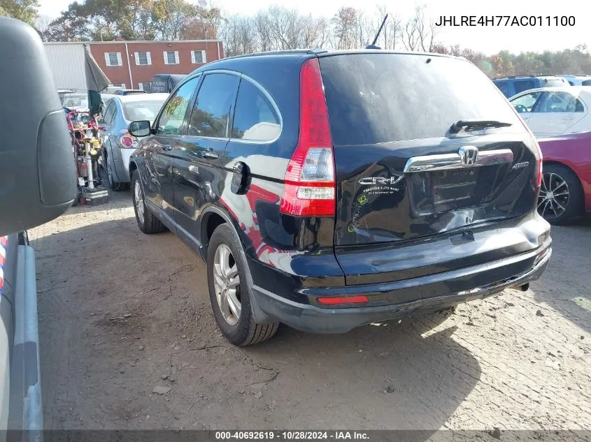 2010 Honda Cr-V Ex-L VIN: JHLRE4H77AC011100 Lot: 40692619