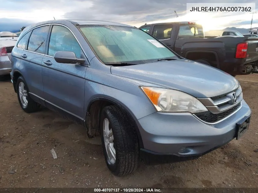 JHLRE4H76AC007362 2010 Honda Cr-V Ex-L