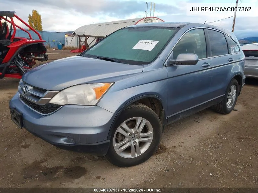 JHLRE4H76AC007362 2010 Honda Cr-V Ex-L