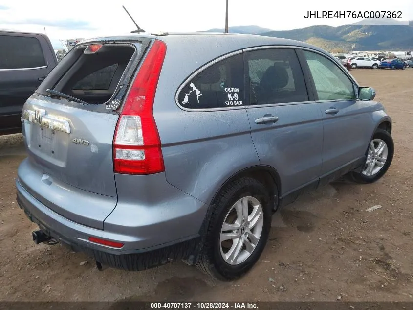 JHLRE4H76AC007362 2010 Honda Cr-V Ex-L