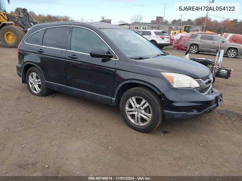 2010 Honda Cr-V Ex-L VIN: 5J6RE4H72AL054122 Lot: 40740514