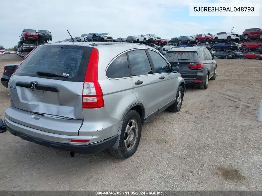 2010 Honda Cr-V Lx VIN: 5J6RE3H39AL048793 Lot: 40746702