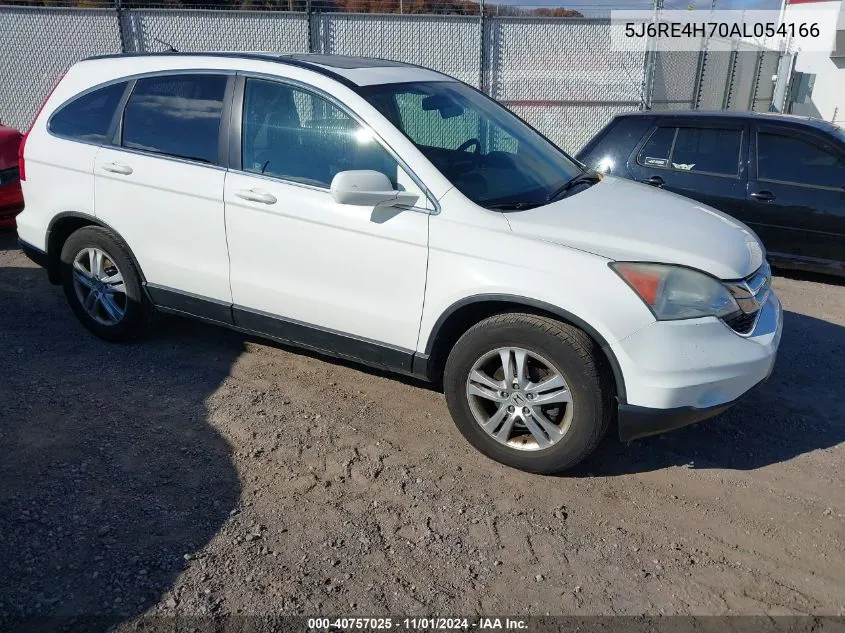 2010 Honda Cr-V Ex-L VIN: 5J6RE4H70AL054166 Lot: 40757025