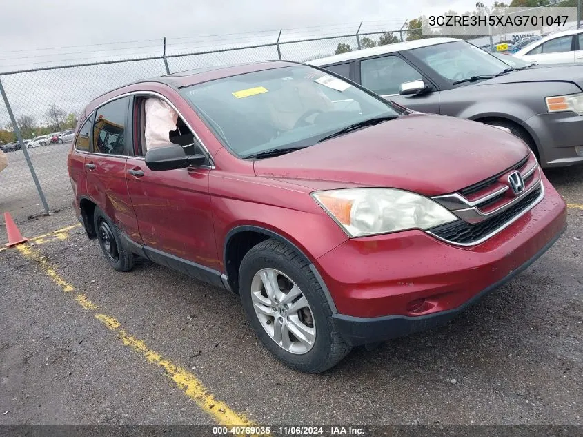 2010 Honda Cr-V Ex VIN: 3CZRE3H5XAG701047 Lot: 40769035