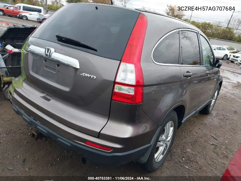 2010 Honda Cr-V Ex VIN: 3CZRE4H57AG707684 Lot: 40783381