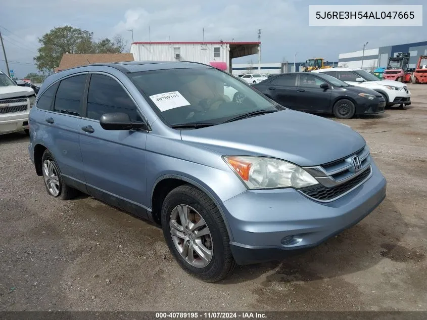 2010 Honda Cr-V Ex VIN: 5J6RE3H54AL047665 Lot: 40789195