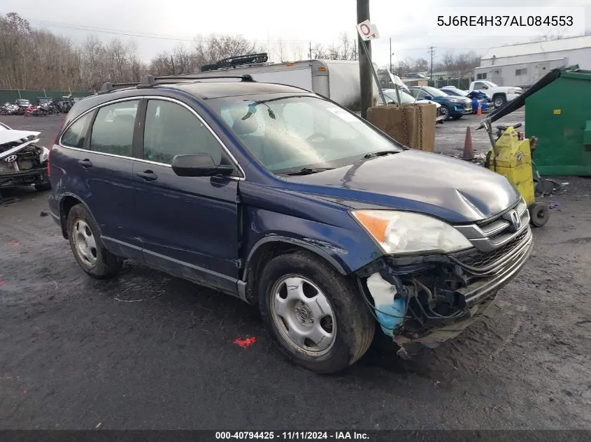 2010 Honda Cr-V Lx VIN: 5J6RE4H37AL084553 Lot: 40794425