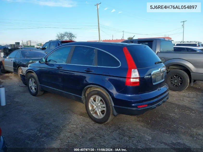 2010 Honda Cr-V Ex-L VIN: 5J6RE4H76AL054897 Lot: 40797130