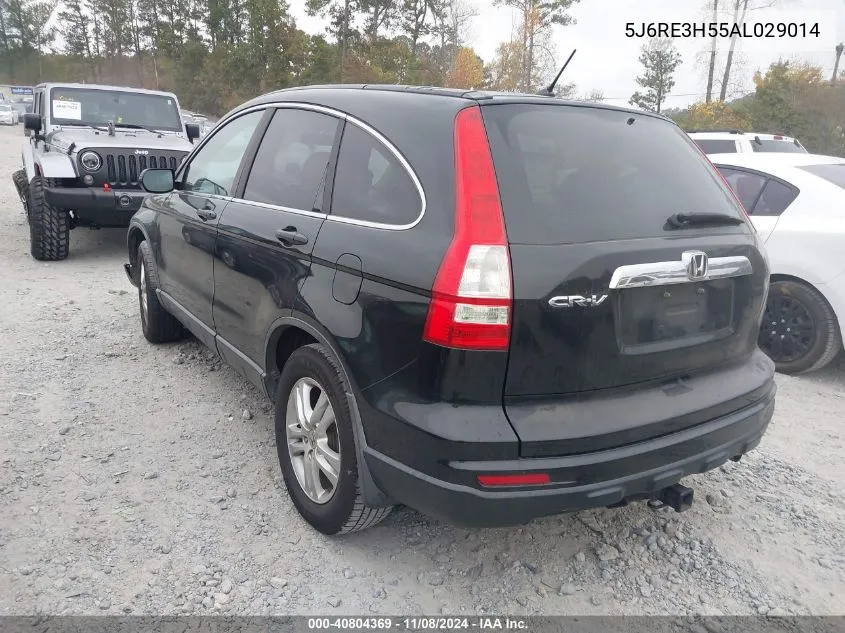 2010 Honda Cr-V Ex VIN: 5J6RE3H55AL029014 Lot: 40804369