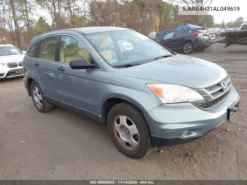 2010 Honda Cr-V Lx VIN: 5J6RE4H31AL049619 Lot: 40806032