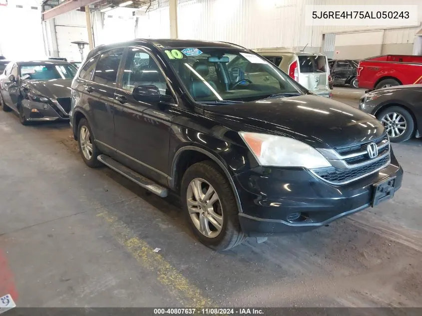 2010 Honda Cr-V Ex-L VIN: 5J6RE4H75AL050243 Lot: 40807637