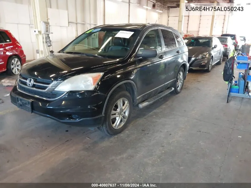 2010 Honda Cr-V Ex-L VIN: 5J6RE4H75AL050243 Lot: 40807637