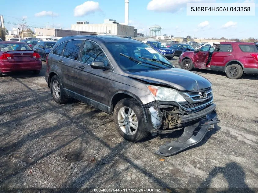 2010 Honda Cr-V Ex VIN: 5J6RE4H50AL043358 Lot: 40817544