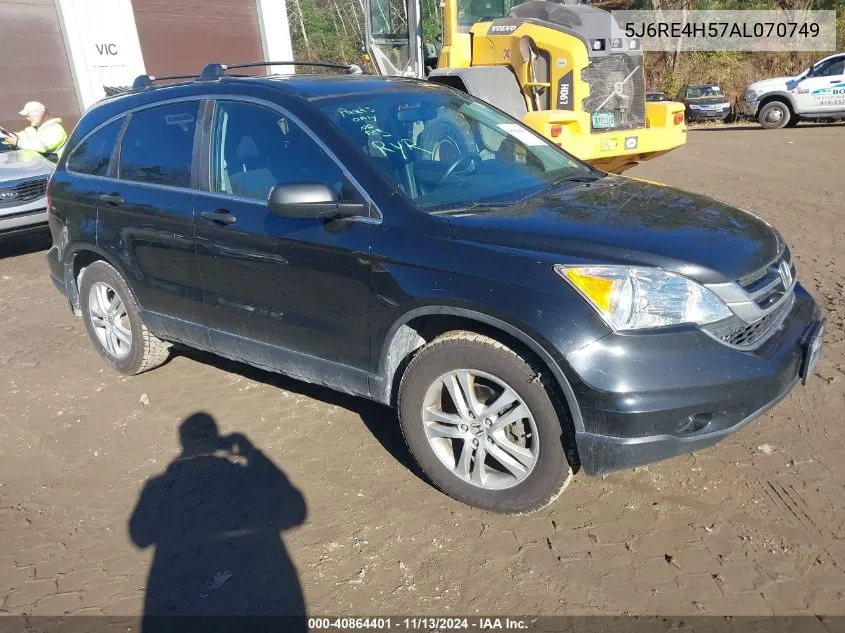 2010 Honda Cr-V Ex VIN: 5J6RE4H57AL070749 Lot: 40864401