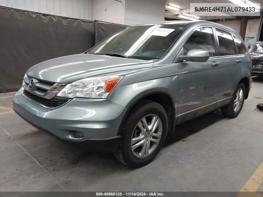 2010 Honda Cr-V Ex-L VIN: 5J6RE4H71AL079433 Lot: 40868125