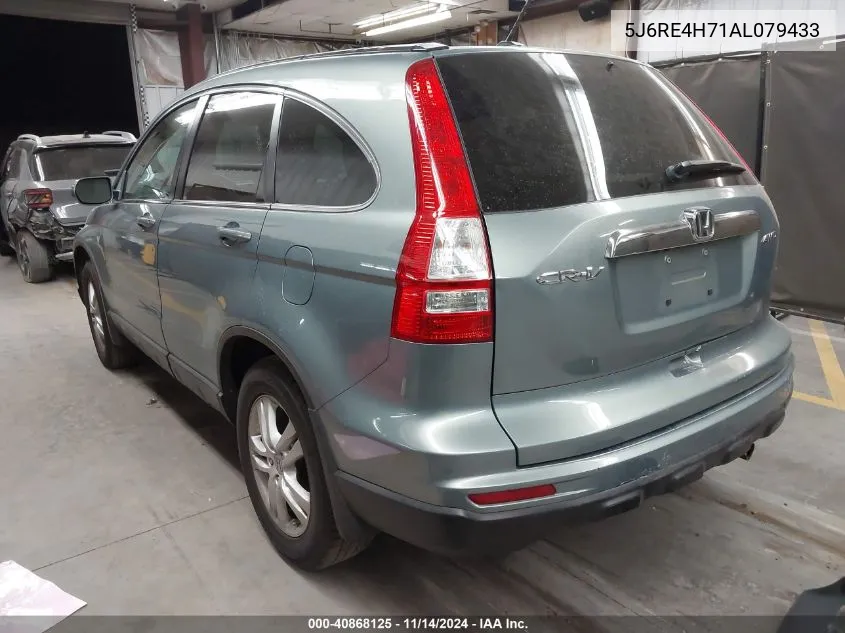 2010 Honda Cr-V Ex-L VIN: 5J6RE4H71AL079433 Lot: 40868125