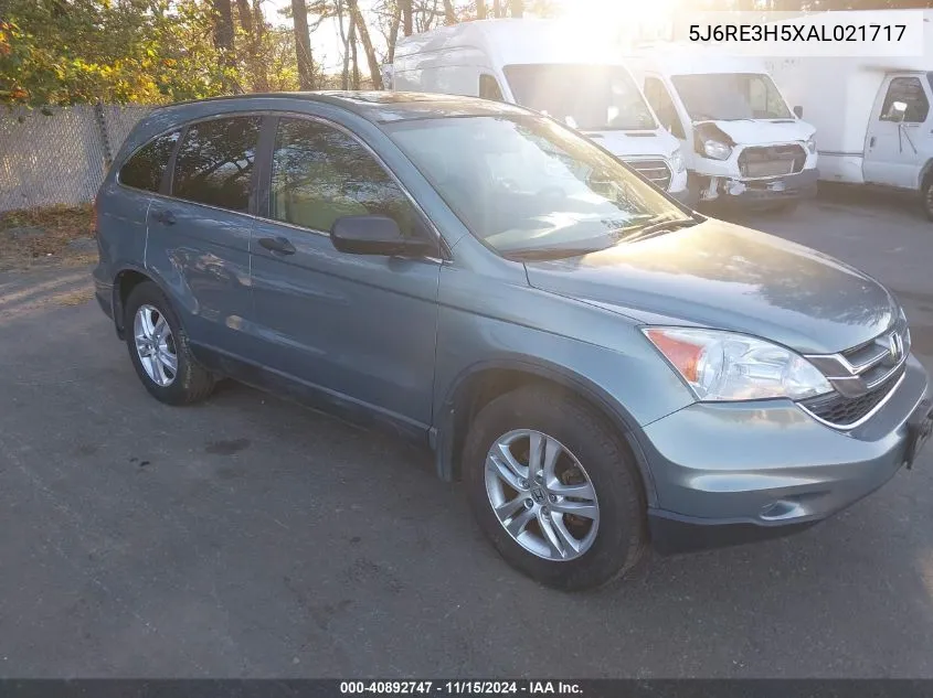 2010 Honda Cr-V Ex VIN: 5J6RE3H5XAL021717 Lot: 40892747