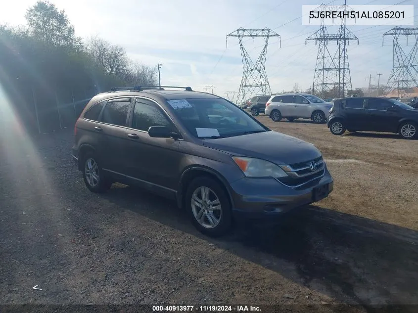 2010 Honda Cr-V Ex VIN: 5J6RE4H51AL085201 Lot: 40913977