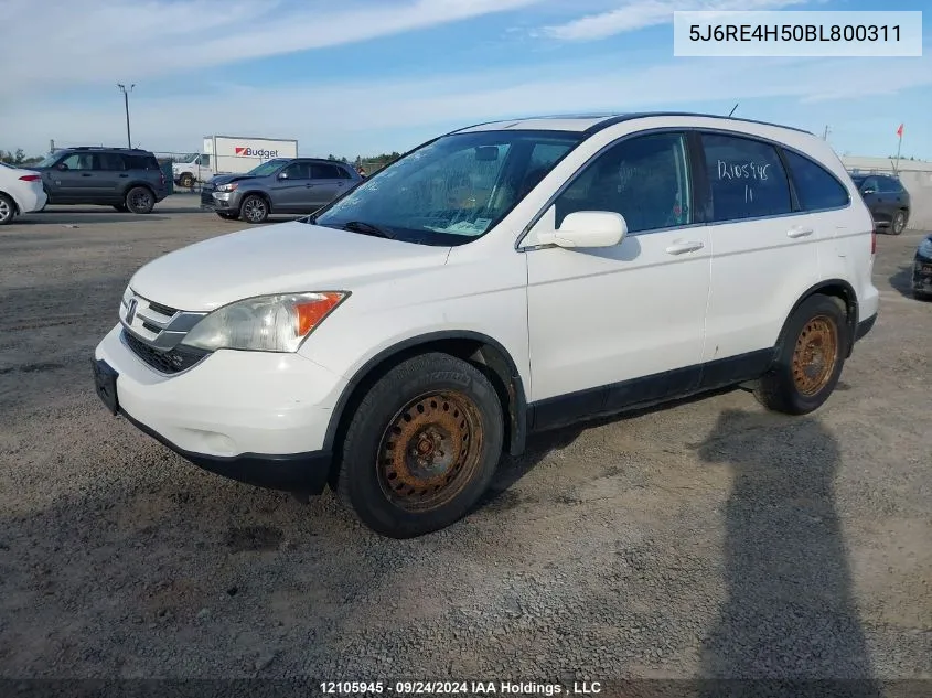 2011 Honda Cr-V VIN: 5J6RE4H50BL800311 Lot: 12105945