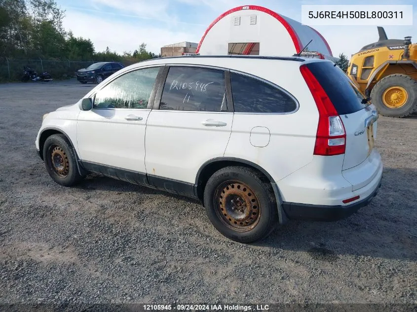 2011 Honda Cr-V VIN: 5J6RE4H50BL800311 Lot: 12105945