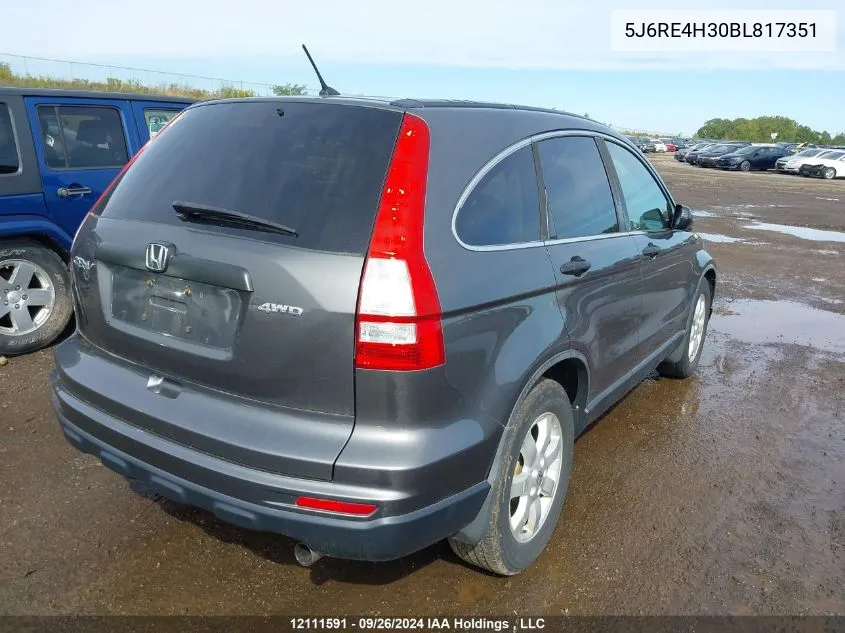 5J6RE4H30BL817351 2011 Honda Cr-V